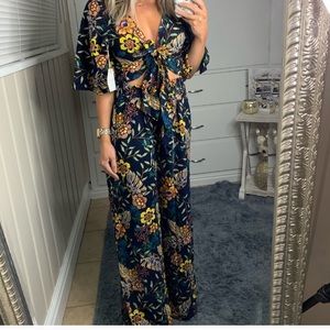 Miss selfie floral pant and top set
